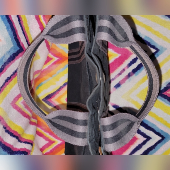 HERMÈS Toile Fourre-Tout Black Canvas Tote Holdall - Picture 15 of 16